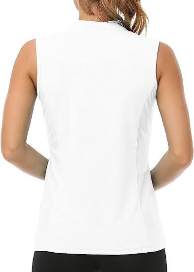 Women's Sleeveless Tennis Shirt 50+ Sun Protection Sportswear T-Shirts - morefiz