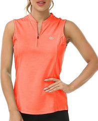 Women's Sleeveless Tennis Shirt 50+ Sun Protection Sportswear T-Shirts - morefiz