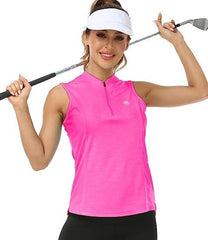 Women's Sleeveless Tennis Shirt 50+ Sun Protection Sportswear T-Shirts - morefiz