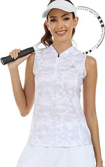 Women's Sleeveless Tennis Shirt 50+ Sun Protection Sportswear T-Shirts - morefiz