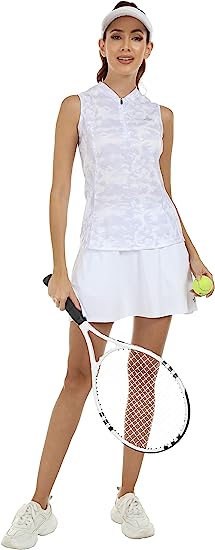 Women's Sleeveless Tennis Shirt 50+ Sun Protection Sportswear T-Shirts - morefiz