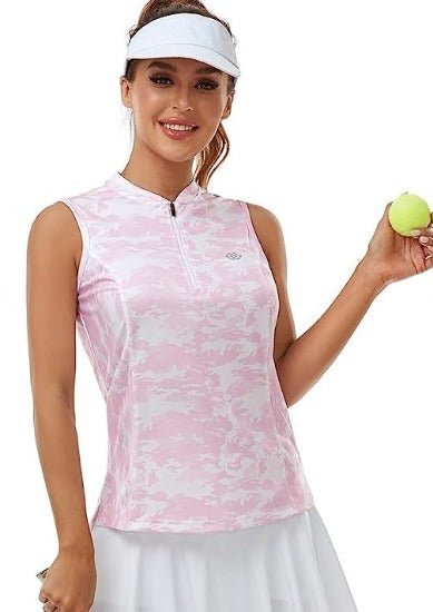 Women's Sleeveless Tennis Shirt 50+ Sun Protection Sportswear T-Shirts - morefiz