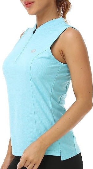 Women's Sleeveless Tennis Shirt 50+ Sun Protection Sportswear T-Shirts - morefiz