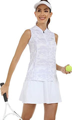 Women's Sleeveless Tennis Shirt 50+ Sun Protection Sportswear T-Shirts - morefiz