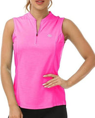 Women's Sleeveless Tennis Shirt 50+ Sun Protection Sportswear T-Shirts - morefiz