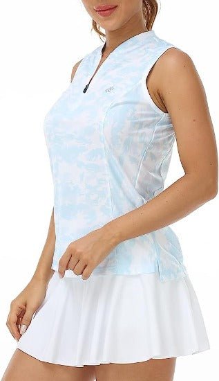 Women's Sleeveless Tennis Shirt 50+ Sun Protection Sportswear T-Shirts - morefiz