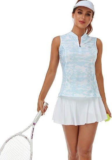 Women's Sleeveless Tennis Shirt 50+ Sun Protection Sportswear T-Shirts - morefiz