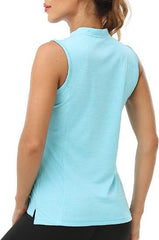 Women's Sleeveless Tennis Shirt 50+ Sun Protection Sportswear T-Shirts - morefiz