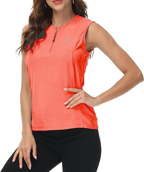 Women's Sleeveless Tennis Shirt Golf Shirts for + Quick Dry Sportswear T-Shirts - morefiz