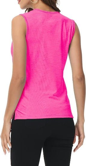 Women's Sleeveless Tennis Shirt Golf Shirts for + Quick Dry Sportswear T-Shirts - morefiz