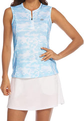 Women's Sleeveless Tennis Shirt Golf Shirts for + Quick Dry Sportswear T-Shirts - morefiz