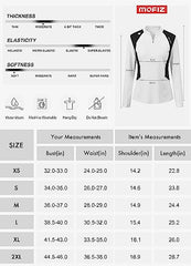 Women's Zipper Golf Tennis Polo Shirts Long Sleeve Quick Dry Tops Slim - morefiz