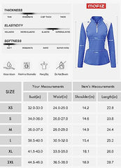 Women's Zipper Golf Tennis Polo Shirts Long Sleeve Quick Dry Tops Slim - morefiz